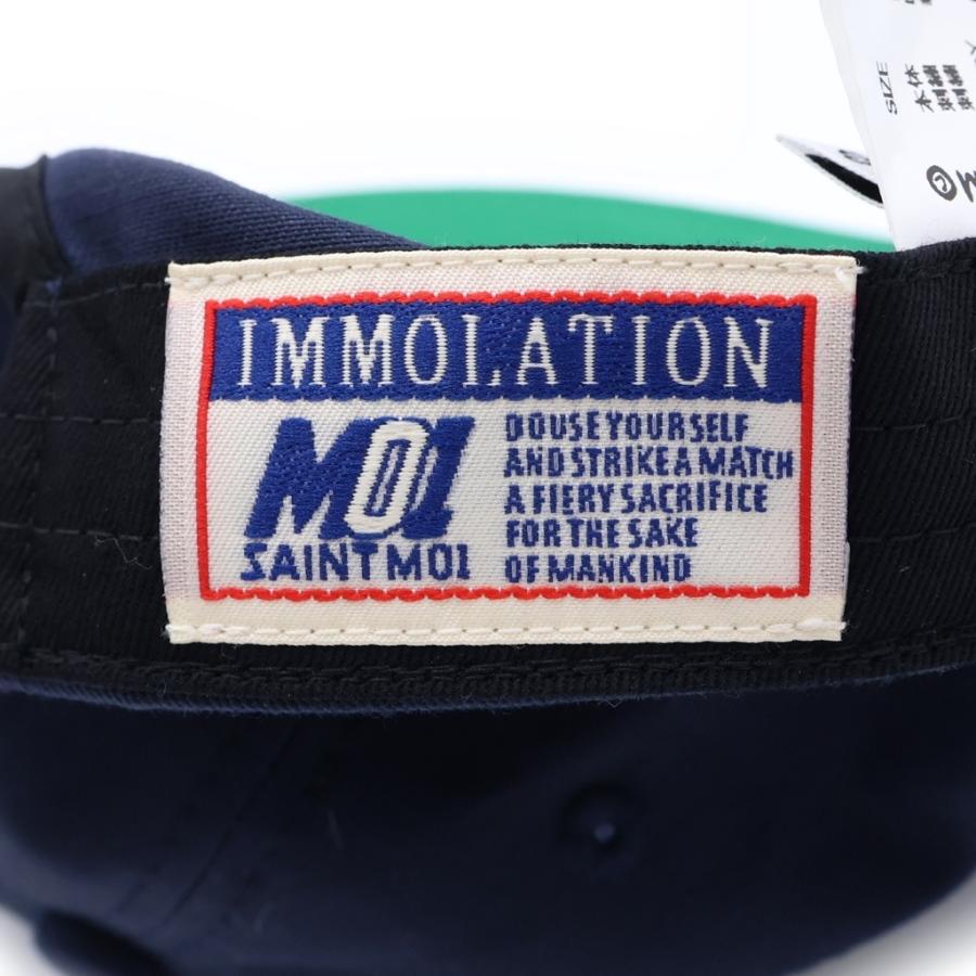 SAINT MICHAEL セントマイケル CAP/SMX6/NAVY ロゴ キャップ 帽子