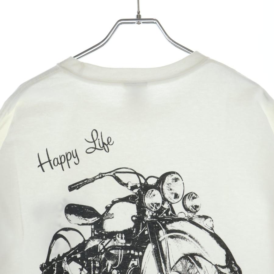 goro's（ゴローズ） OLD Happy Life 半袖Tシャツ カットソー ホワイト