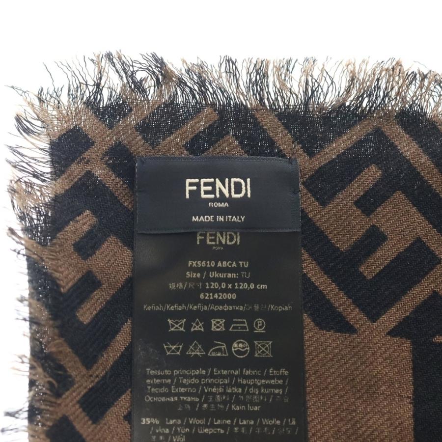 FENDI（フェンディ） Logo Scarf カシミヤ ウール マフラー ストール