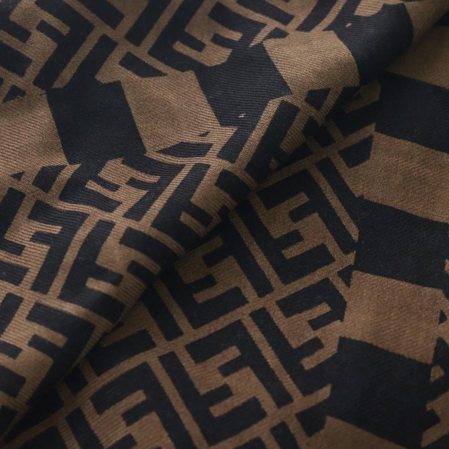 FENDI（フェンディ） Logo Scarf カシミヤ ウール マフラー ストール