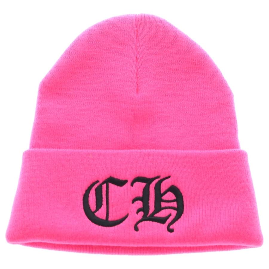 Chrome Hearts ピンク ニット帽 ビーニー Chrome Hearts ♡ ニット帽