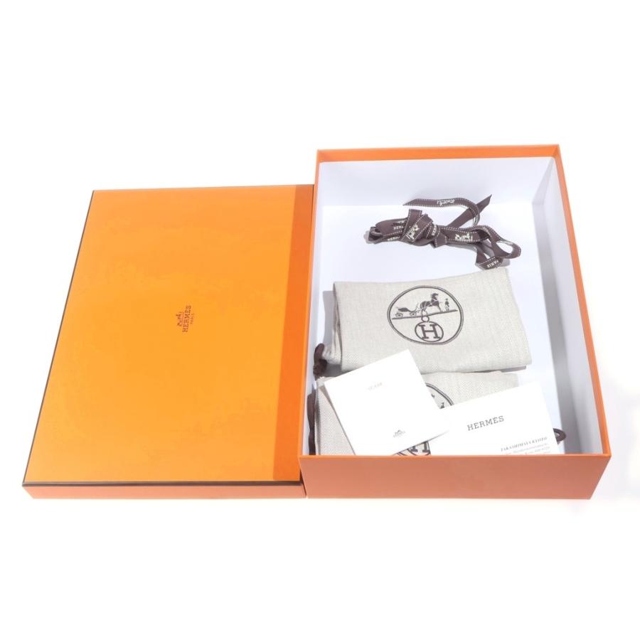 HERMES（エルメス） Izmir イズミール デニムHロゴ レザーサンダル