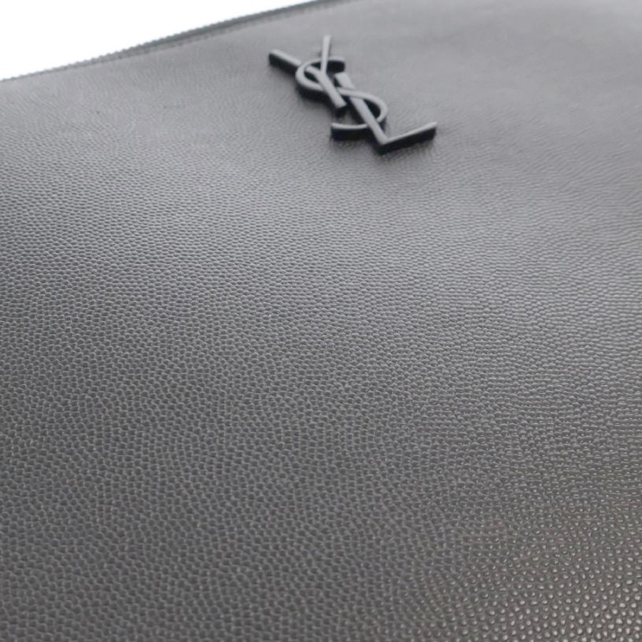 SAINT LAURENT PARIS サンローランパリ YSLロゴプレート レザー  