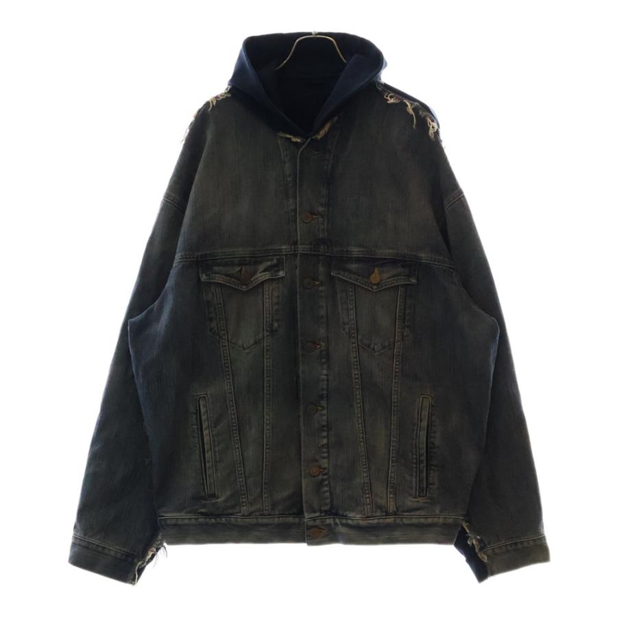 バレンシアガ】フード付きデニムジャケット