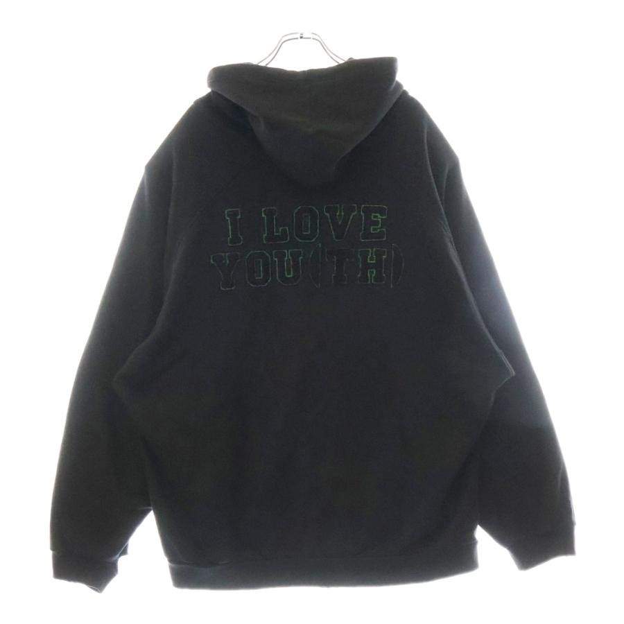 RAF SIMONS ラフシモンズ 20AW Oversized Zipped Hoodie With Badge