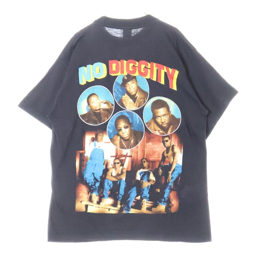 black street bootleg raptees rap tシャツ ヴィンテージ 90's BLACK STREET NO DIGGITY RAP BOOTLEG TEE バック