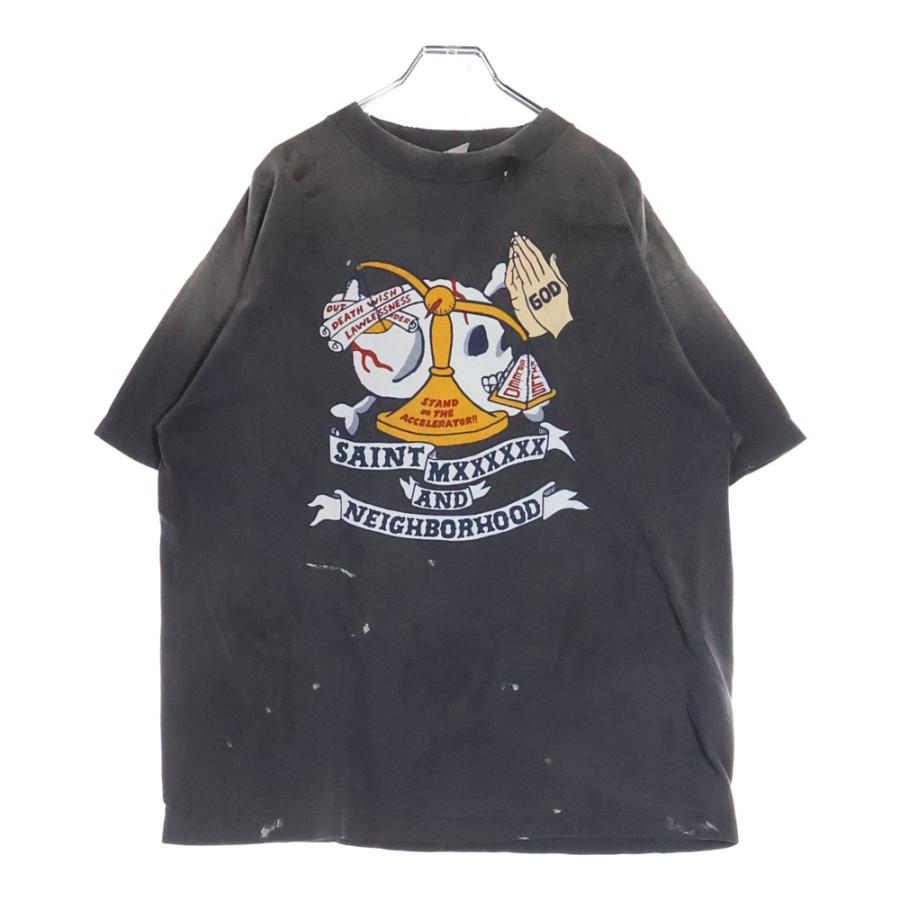 セントマイケルNEIGHBORHOOD グレー Tシャツ Lサイズ Saint Mxxxxxx
