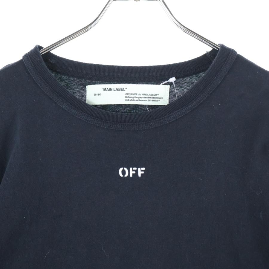 Off-White 長袖Tシャツ ブラック オフホワイト メンズ Tシャツ 長袖 OFF-WHITE ブランド トップス