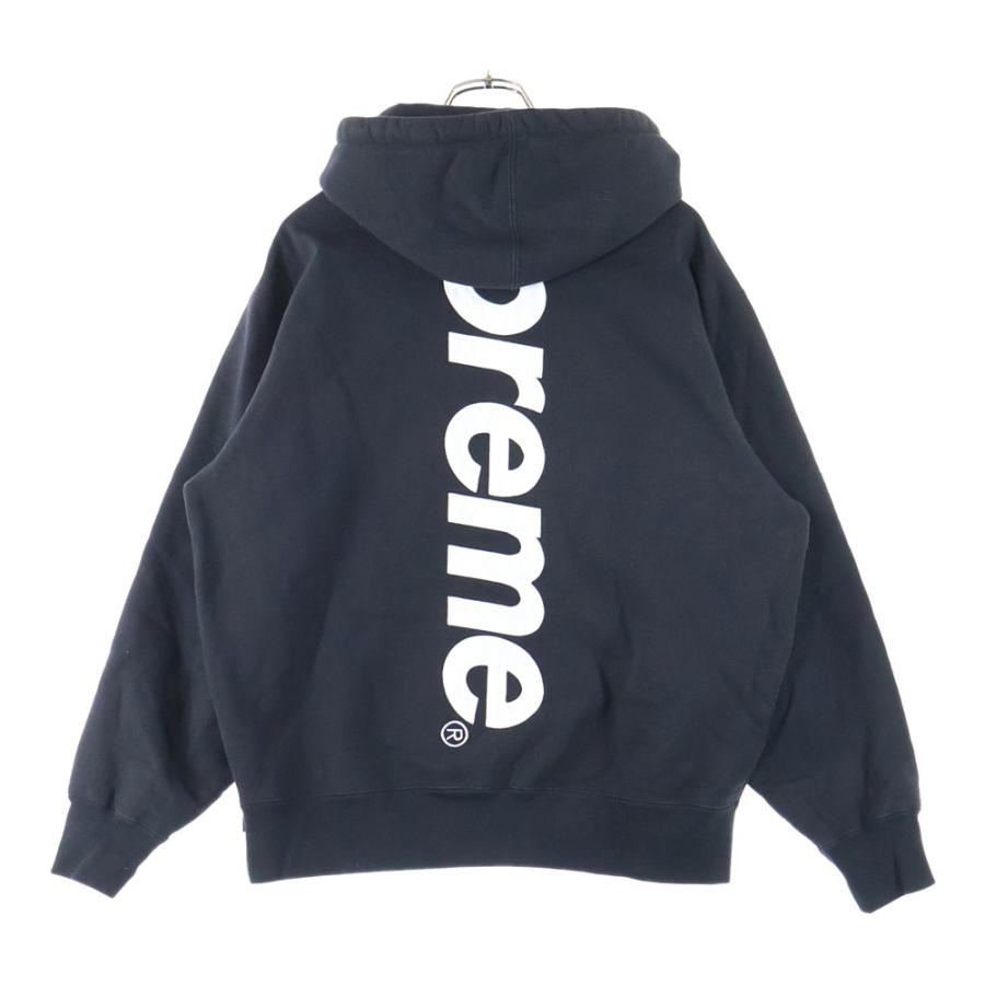 Supreme スウェットパーカー M ブラック バックロゴ サテンアップリケ Supreme（シュプリーム） 22AW Satin Applique Hooded Sweatshirt Mint