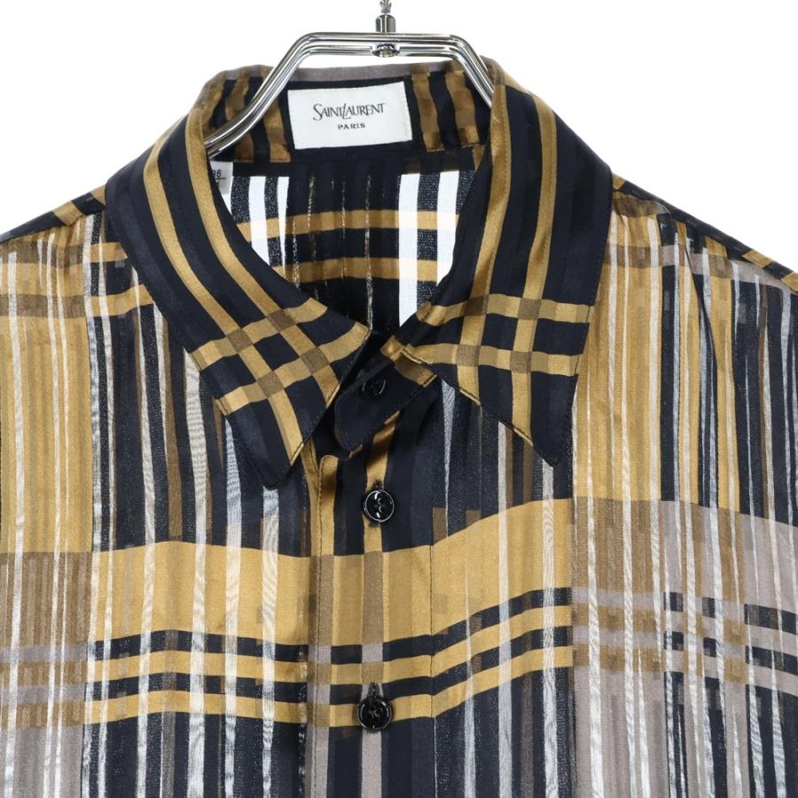 SAINT LAURENT PARIS サンローランパリ ロンクスリフ 長袖シャツ