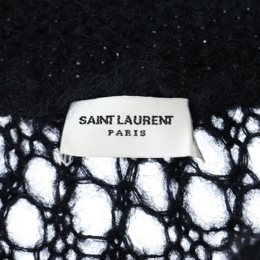 SAINT LAURENT PARIS サンローランパリ ラダーモヘア クルーネック