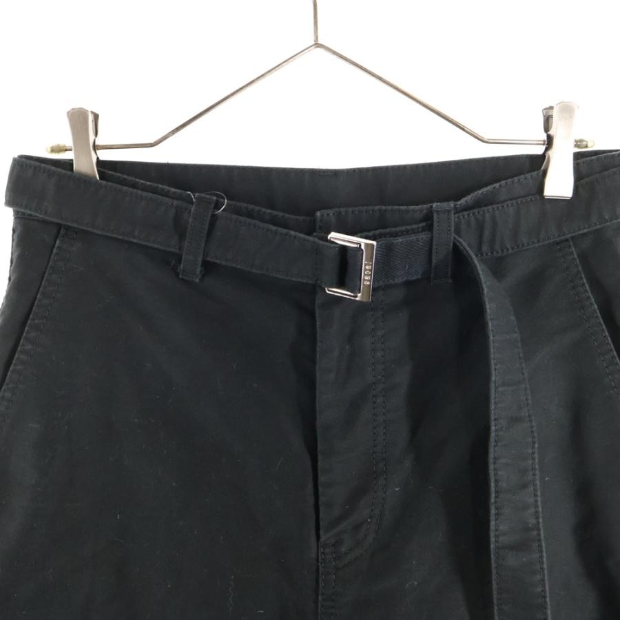 sacai サカイ 綿パンツ 黒パンツ サカイ - sacai | Cotton Chino Pants-Black-3の通販 | RESTIR リステア