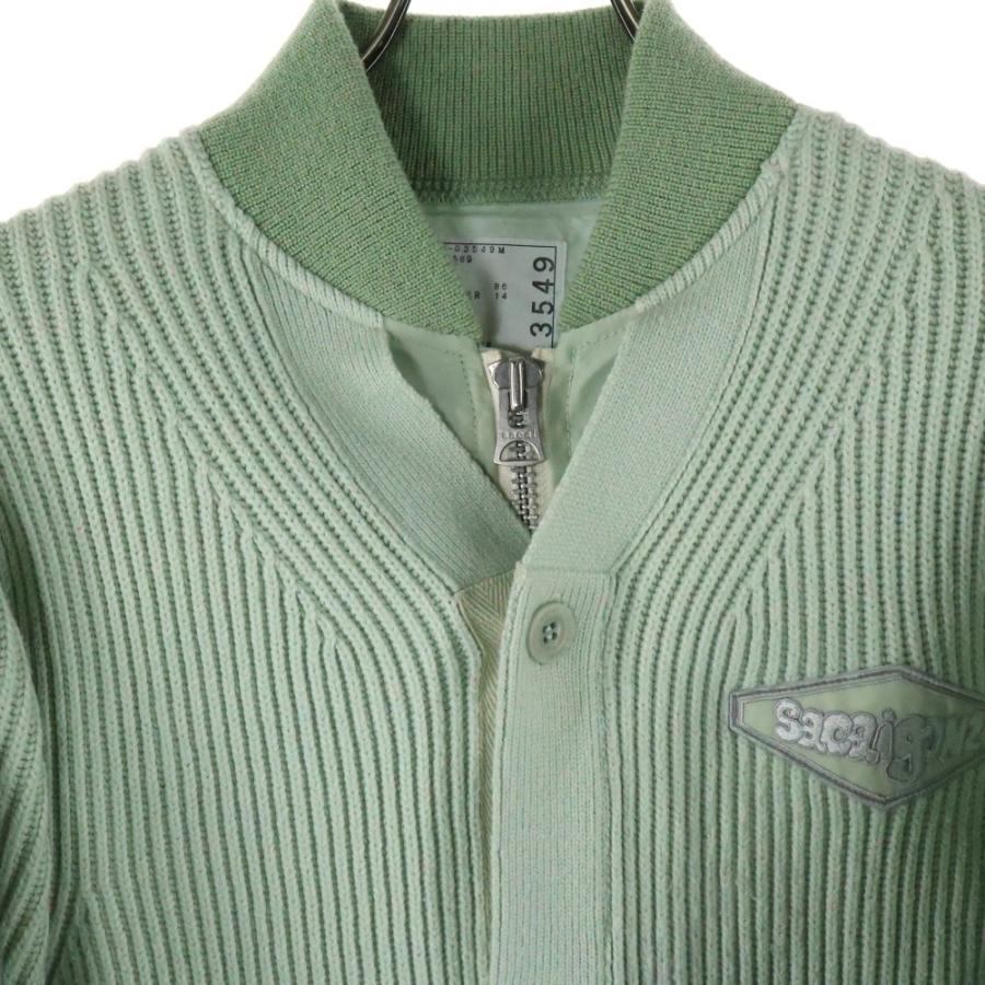 sasasacai gonz カーディガンニットウェア ライムグリーン sasasacai