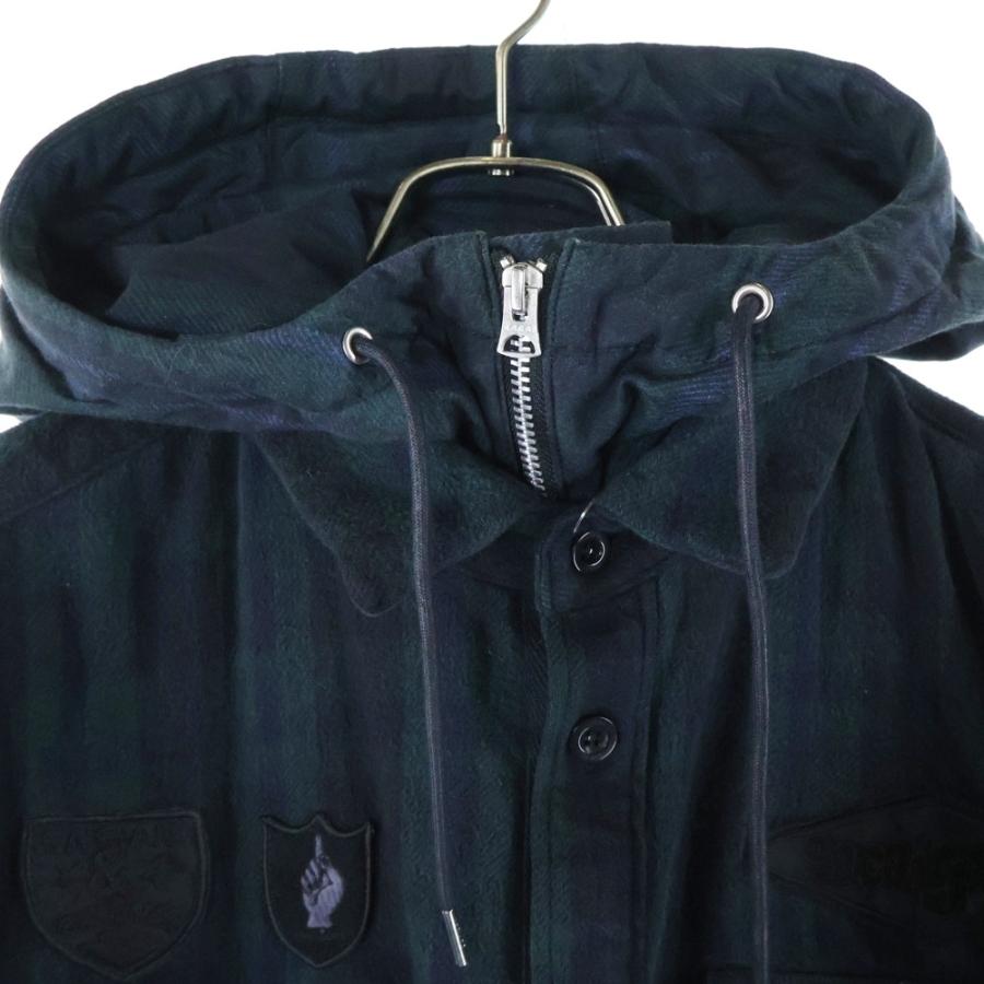 sacai（サカイ） 24AW Gonz Multi Patch Plaid Hoodie レイヤード