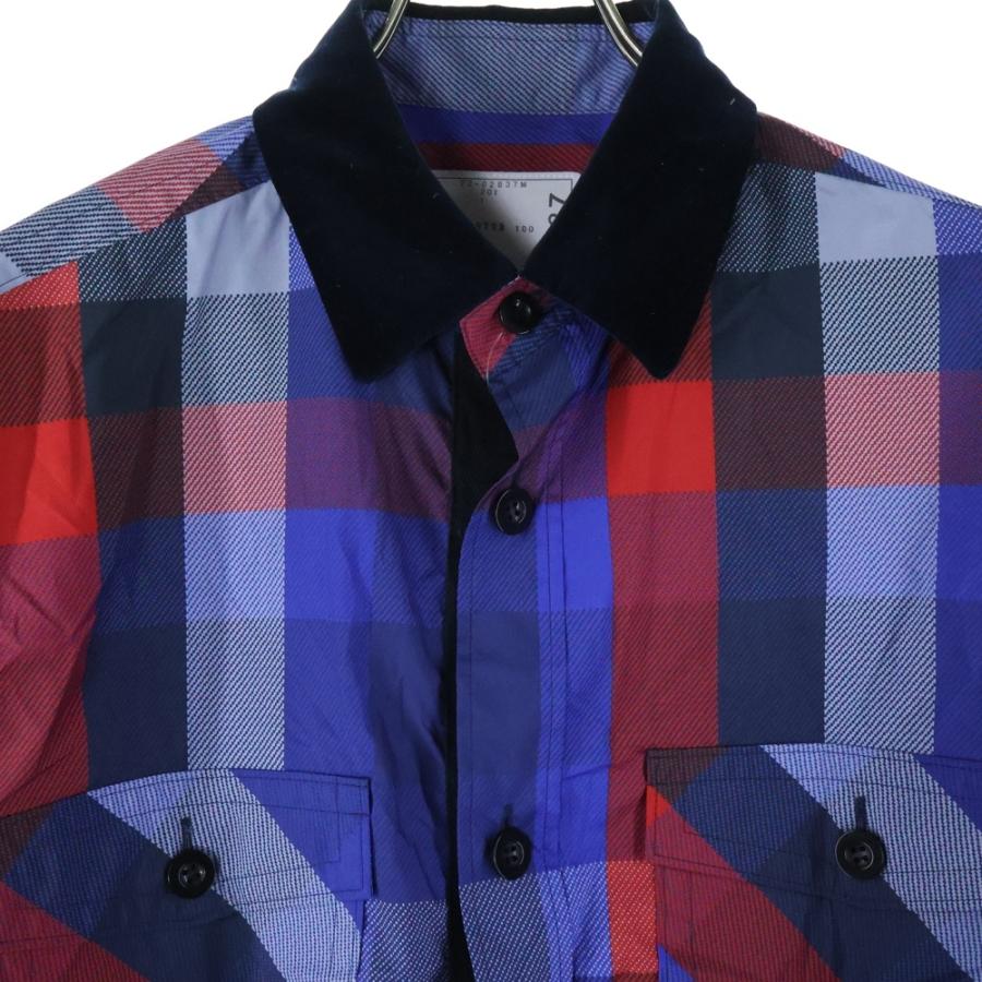 sacai（サカイ） 22AW Plaid Layered Shirt レイヤード ダブルスリーブ