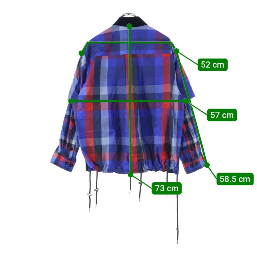 SACAI プルオーバー　タータンチェック　サイズ2 sacai - 【美品】 sacai / サカイ | ジャケット ドッキング プル