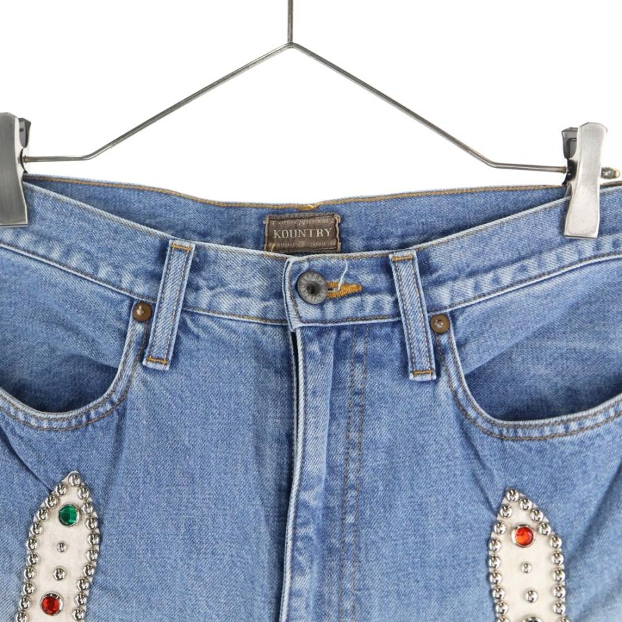KAPITAL（キャピタル） 24SS 14oz DENIM SHORTS STUDS REMAKE スタッズ