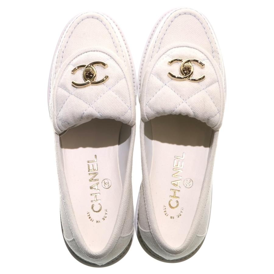 CHANEL（シャネル） ココマーク マトラッセ デニム ローファー