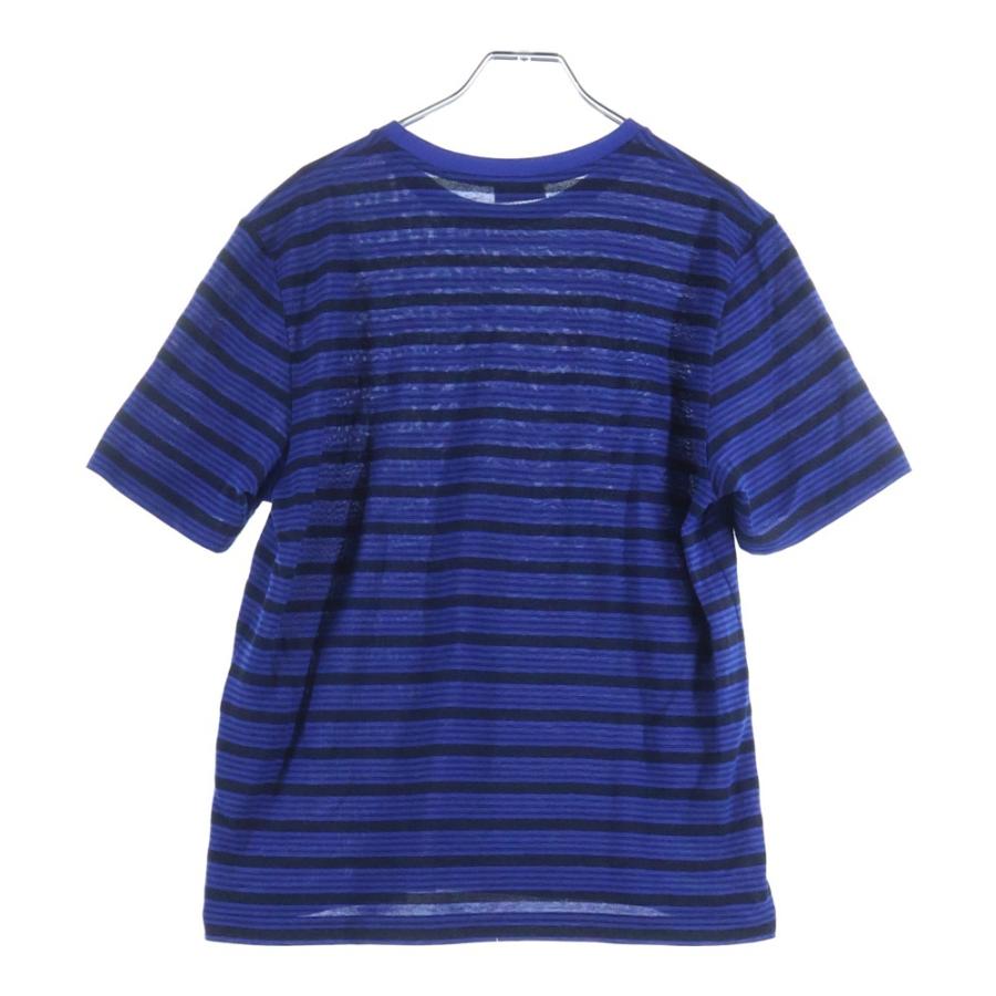SAINT LAURENT ボーダーTシャツ Lサイズ イタリア製 サンローラン SAINT LAURENT PARIS サンローランパリ YSLロゴ刺繍 ボーダー 半袖T