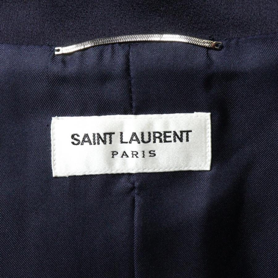 SAINT LAURENT PARIS サンローランパリ 22SS YSL刺繍ロゴ テディサテン