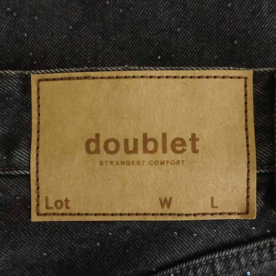 doublet（ダブレット） 25AW WOVEN SEQUIN DENIM PANTS ウーブン