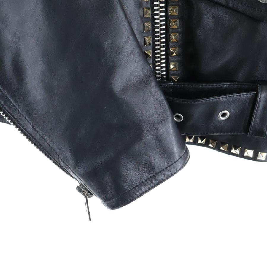 VALENTINO（ヴァレンティノ） ロックスタッズ 中綿 WZIP レザー ダブル