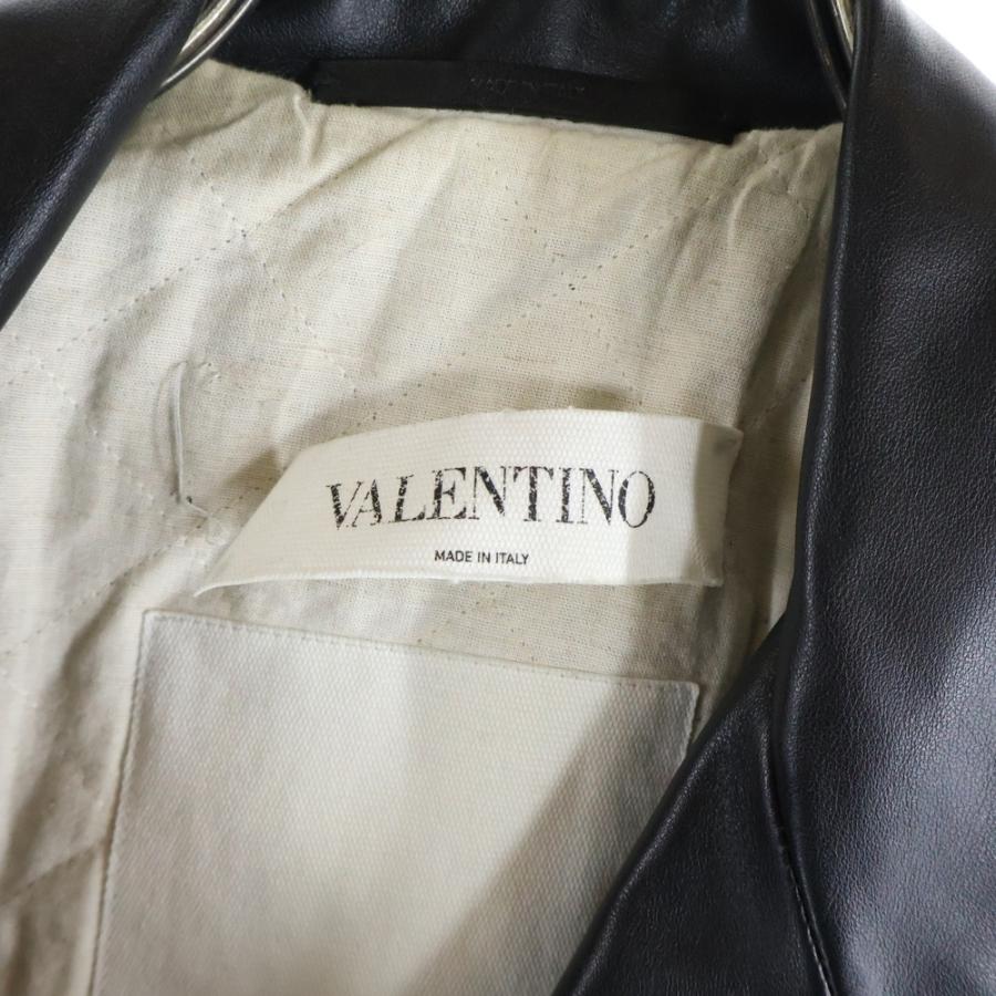 VALENTINO ロックスタッズ レザー ライダース 46 VALENTINO（ヴァレンティノ） ロックスタッズ レザー シングル