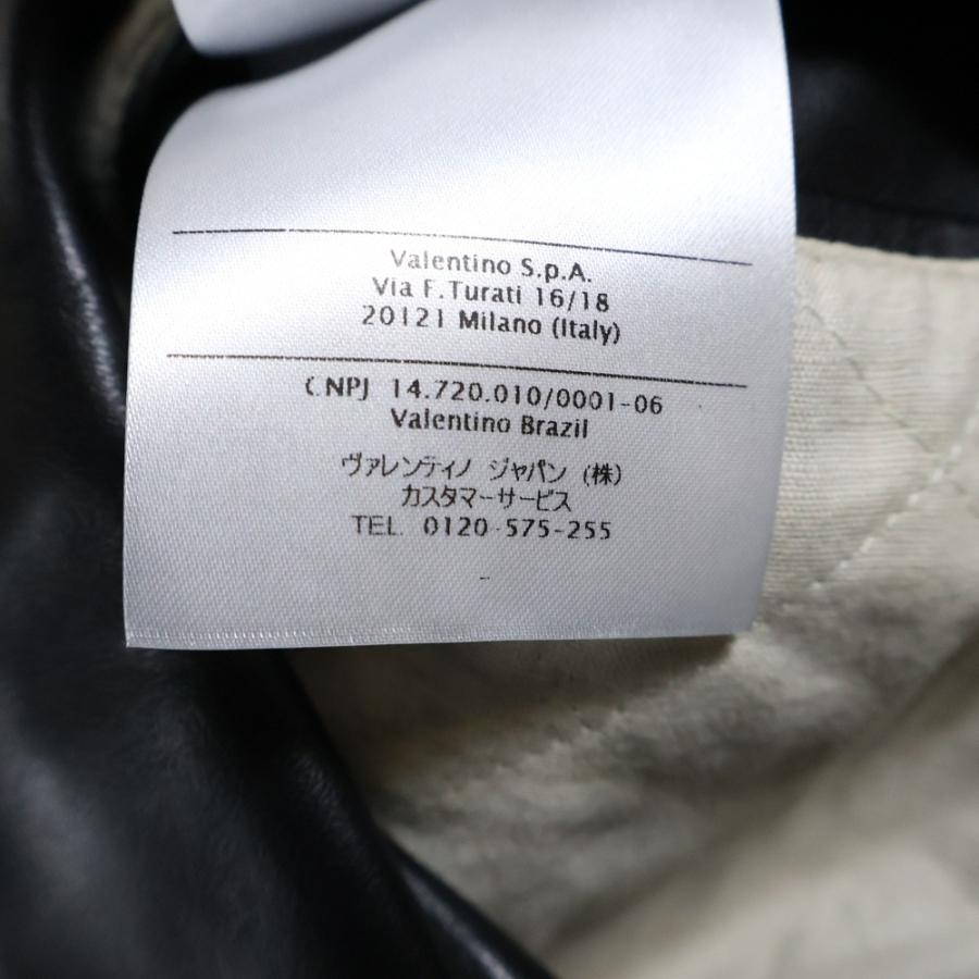 VALENTINO（ヴァレンティノ） ロックスタッズ 中綿 WZIP レザー ダブル