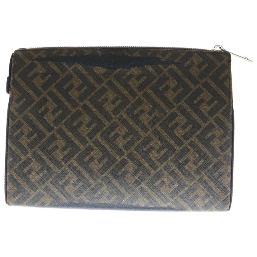 FENDI　クラッチバッグ　セカンドバッグ　ズッカ柄 FENDI（フェンディ） ズッカ柄 ロゴ セカンドバッグ クラッチバッグ