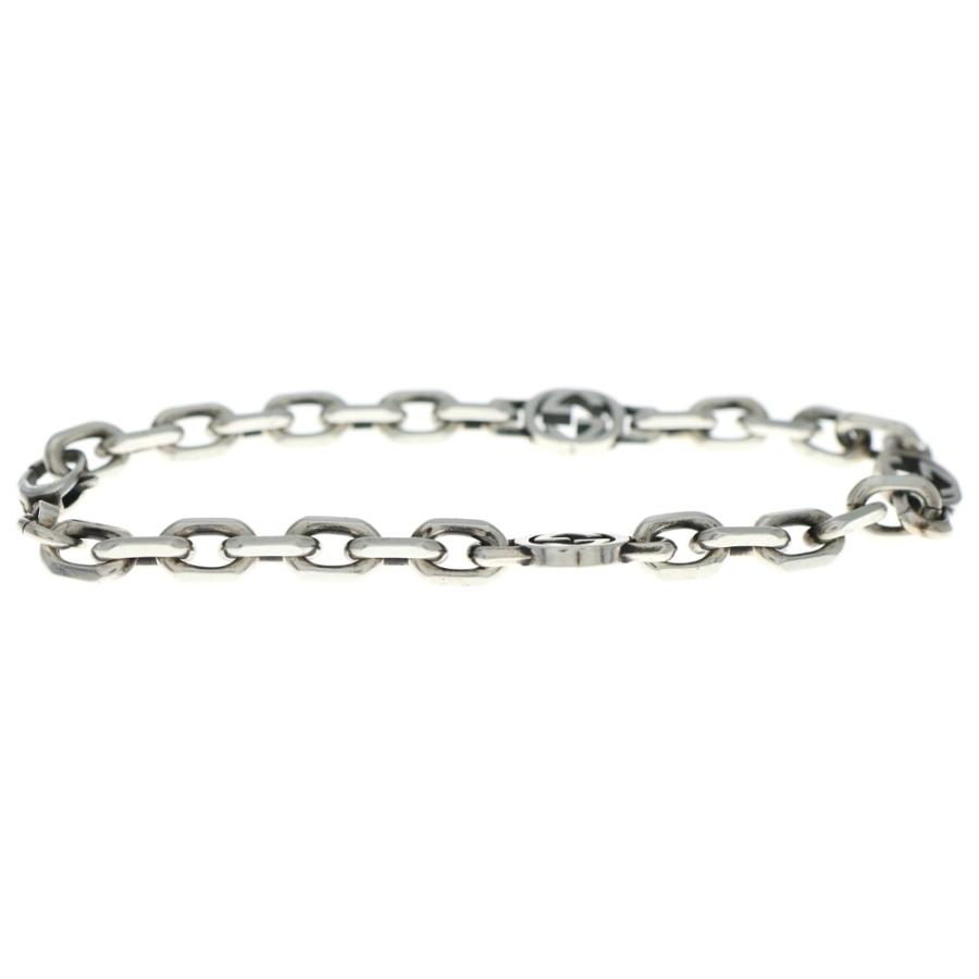 GUCCI（グッチ） インターロッキングG チェーン ブレスレット シルバー