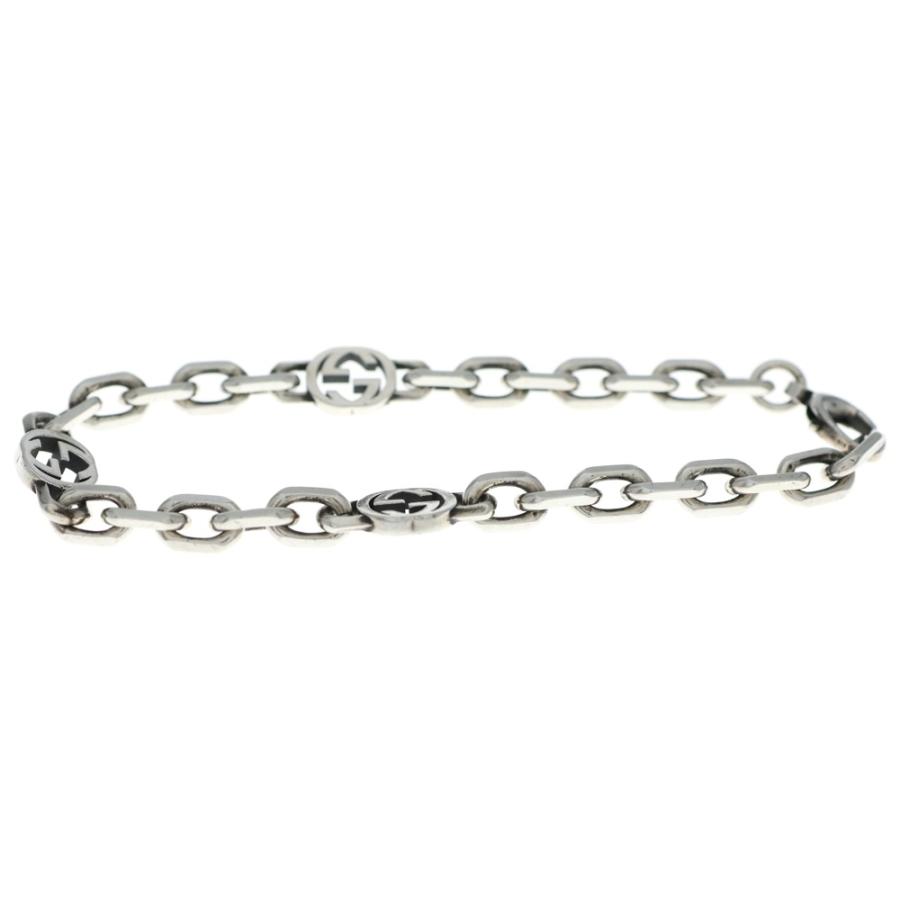 GUCCI（グッチ） インターロッキングG チェーン ブレスレット シルバー