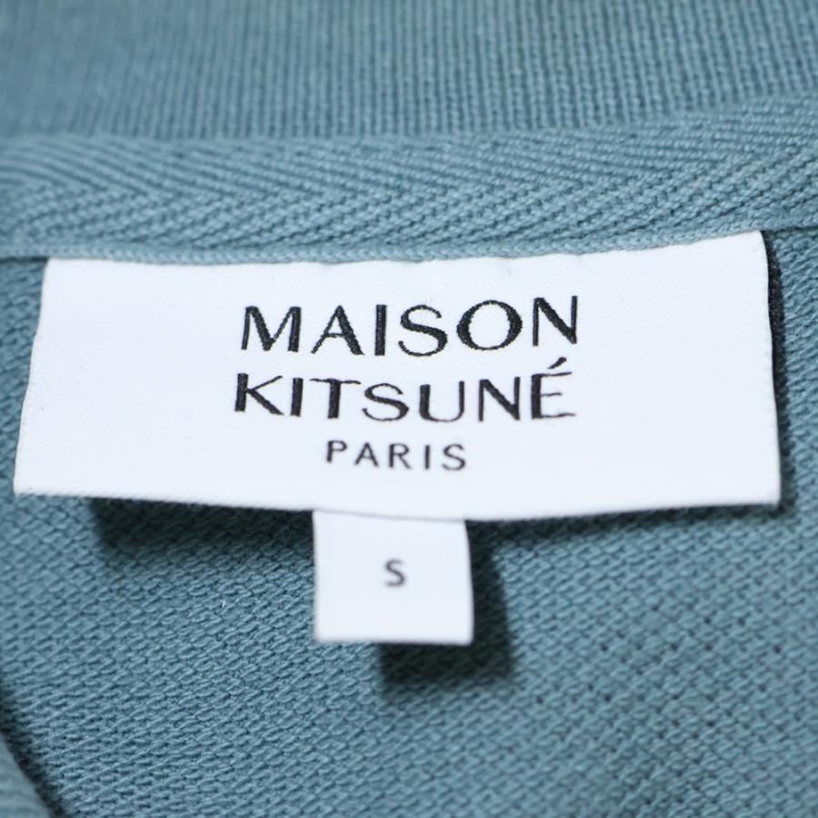 MAISON KITSUNE（メゾン キツネ） フロント刺〓 半袖ポロシャツ ライト 