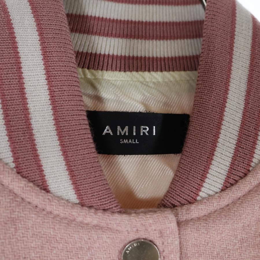 【最終値段】AMIRI アミリ レザー バーシティジャケット 正規品 AMIRI（アミリ） Angegel Varsity Jacket エンジェル MAロゴ刺? バー