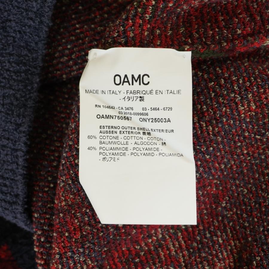 OAMC（オーエーエムシー） フラワー柄 ニット切替 タートルネック 