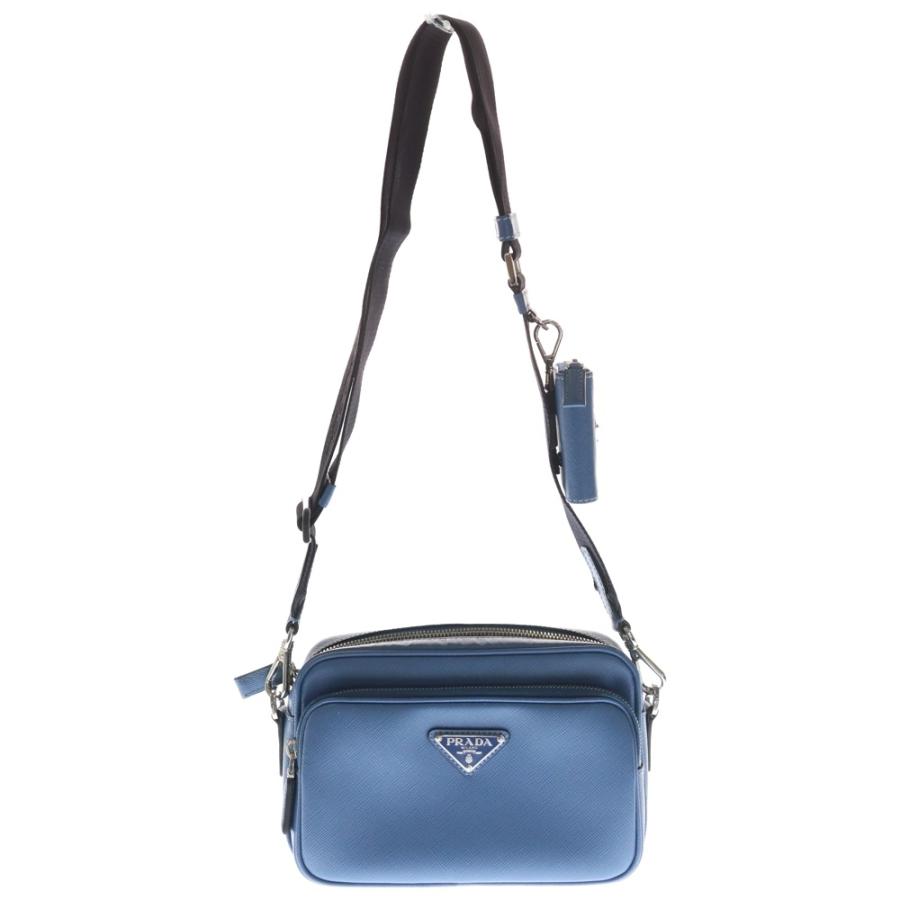 PRADA（プラダ） サフィアーノレザーショルダーバッグ 三角ロゴ
