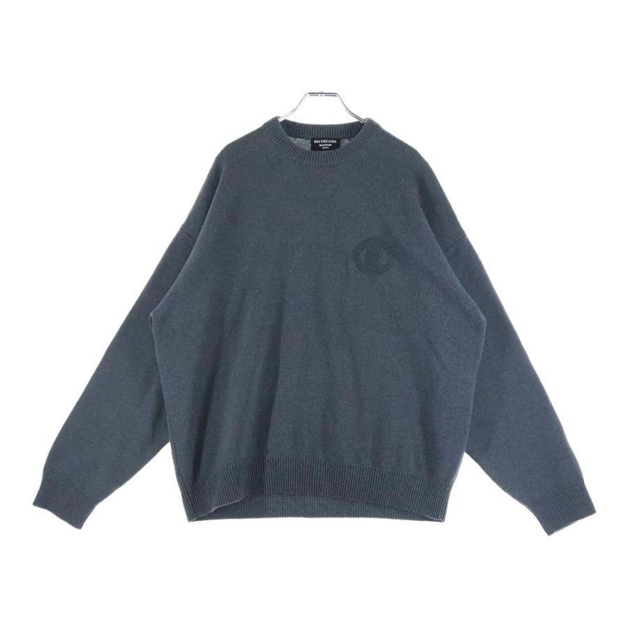BALENCIAGA グレー ロゴセーター BALENCIAGA ロゴ ニット セーター グレー S BALENCIAGA バレンシアガ