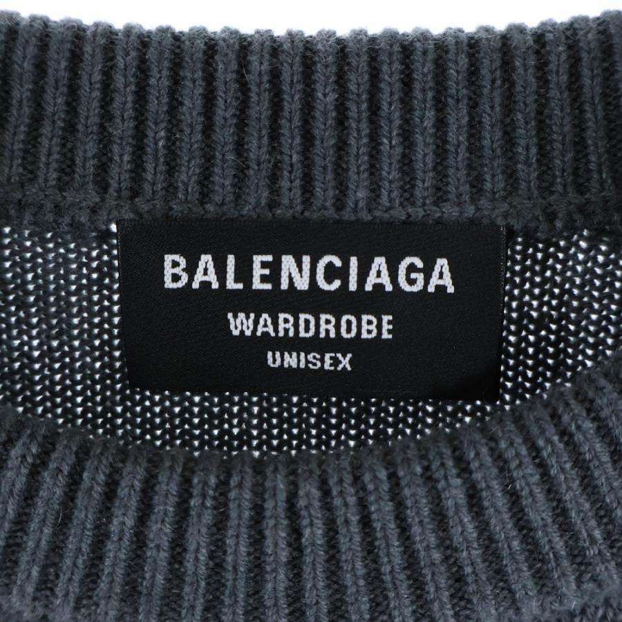 バレンシアガ ロゴ ニット セーター グレー BALENCIAGA 【公式通販】