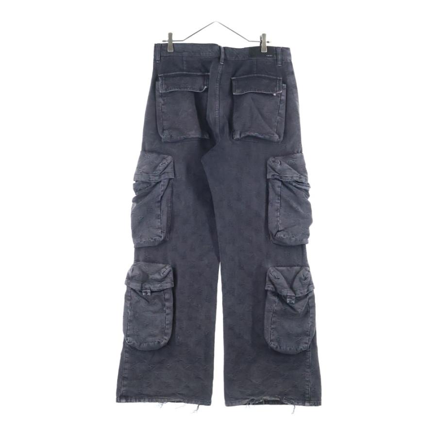 AMIRI（アミリ） Buggy Cargo 総柄ロゴ ワイドカーゴデニムパンツ