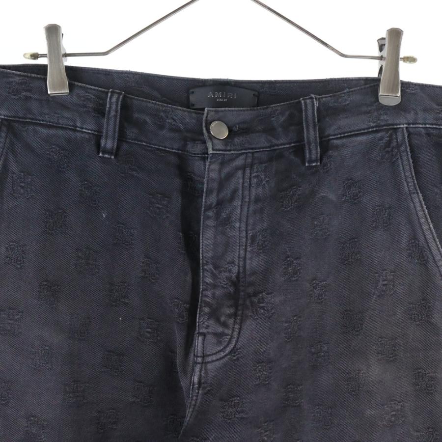 AMIRI（アミリ） Buggy Cargo 総柄ロゴ ワイドカーゴデニムパンツ