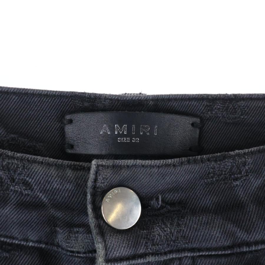 AMIRI（アミリ） Buggy Cargo 総柄ロゴ ワイドカーゴデニムパンツ