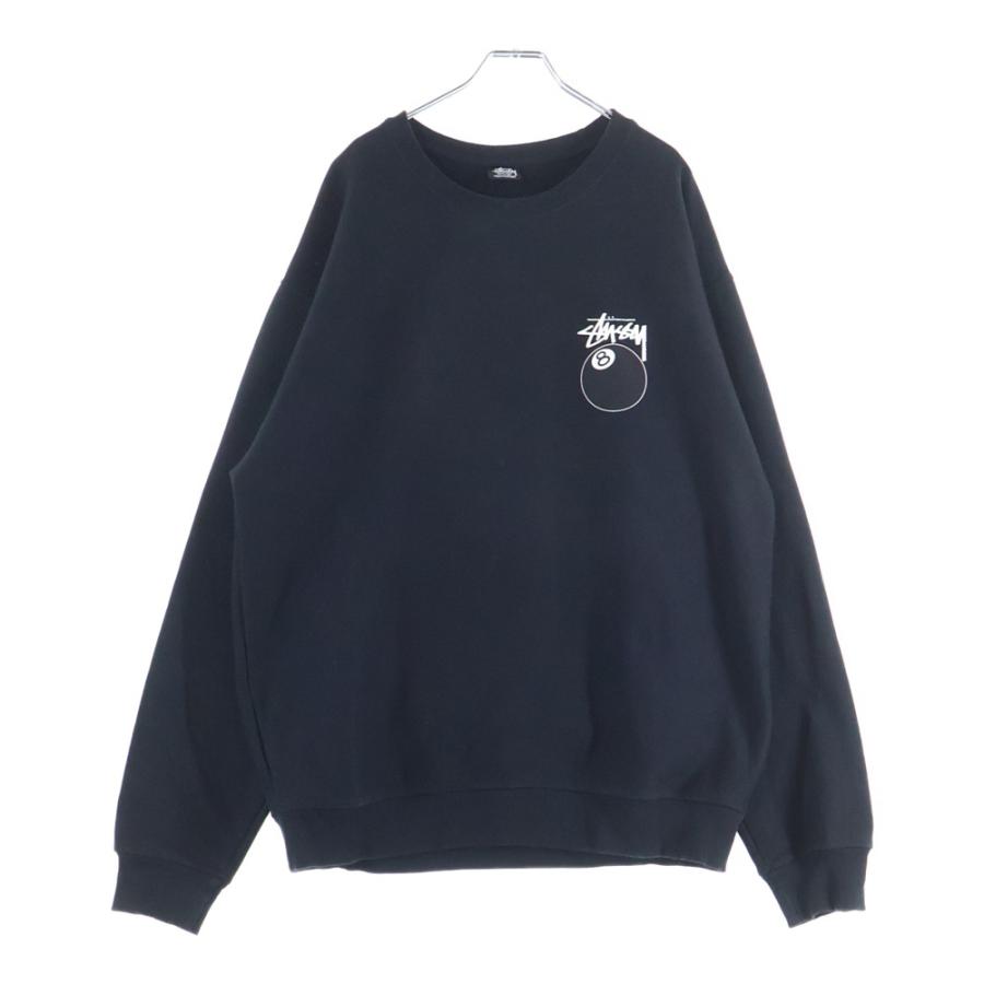 STUSSY（ステューシー） 両面8ボールプリント スウェット ブラック