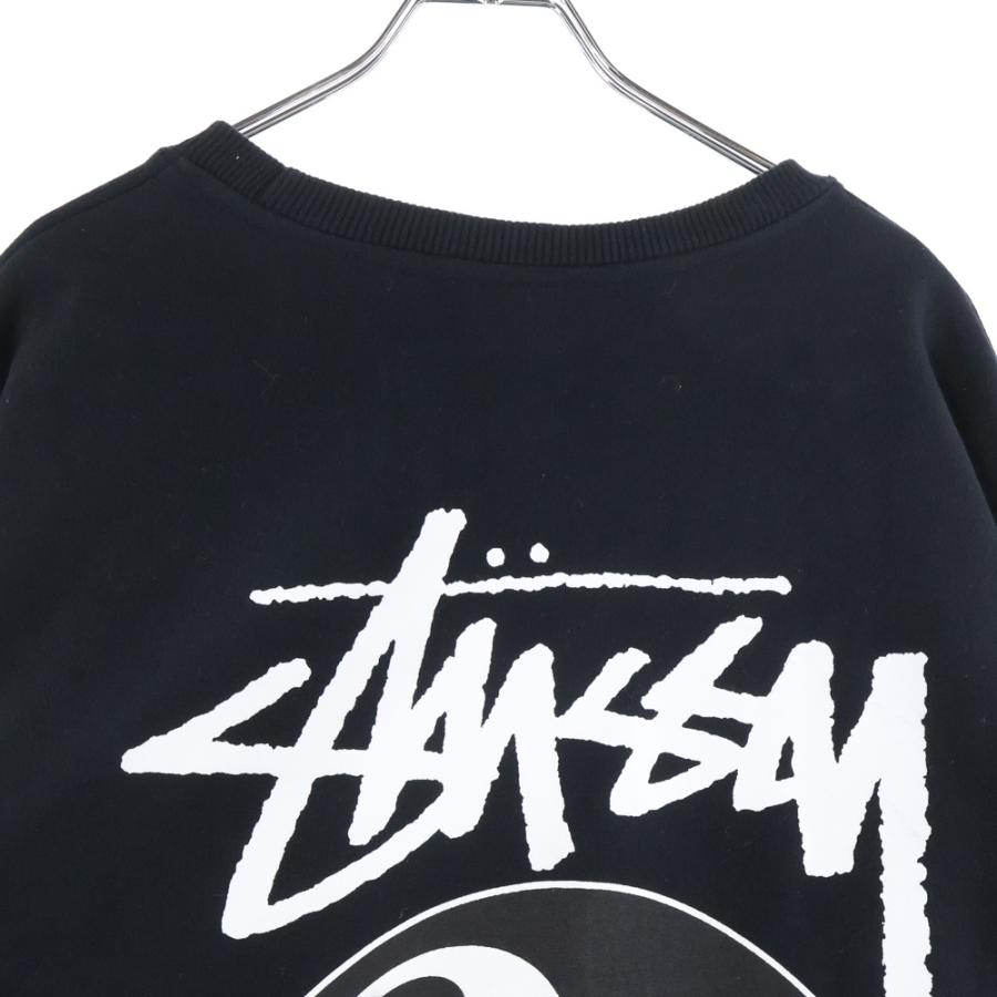 STUSSY（ステューシー） 両面8ボールプリント スウェット ブラック