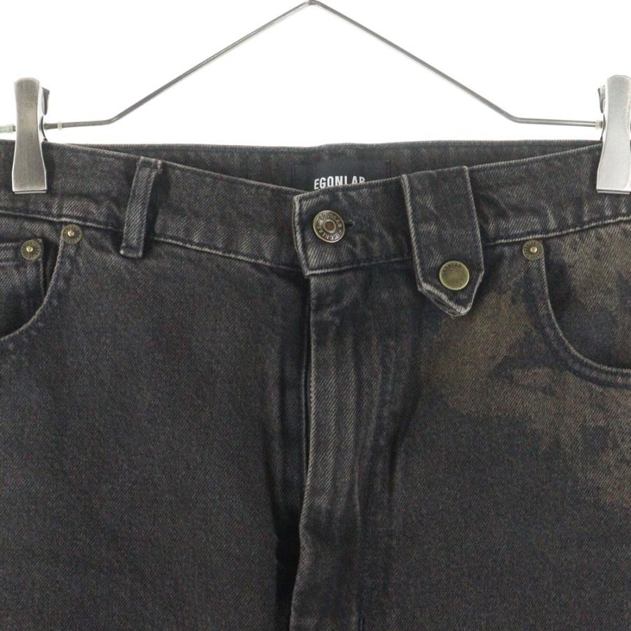 Egon Lab. エゴンラボ 24AW ブリーチデザイン加工 バギーデニムパンツ