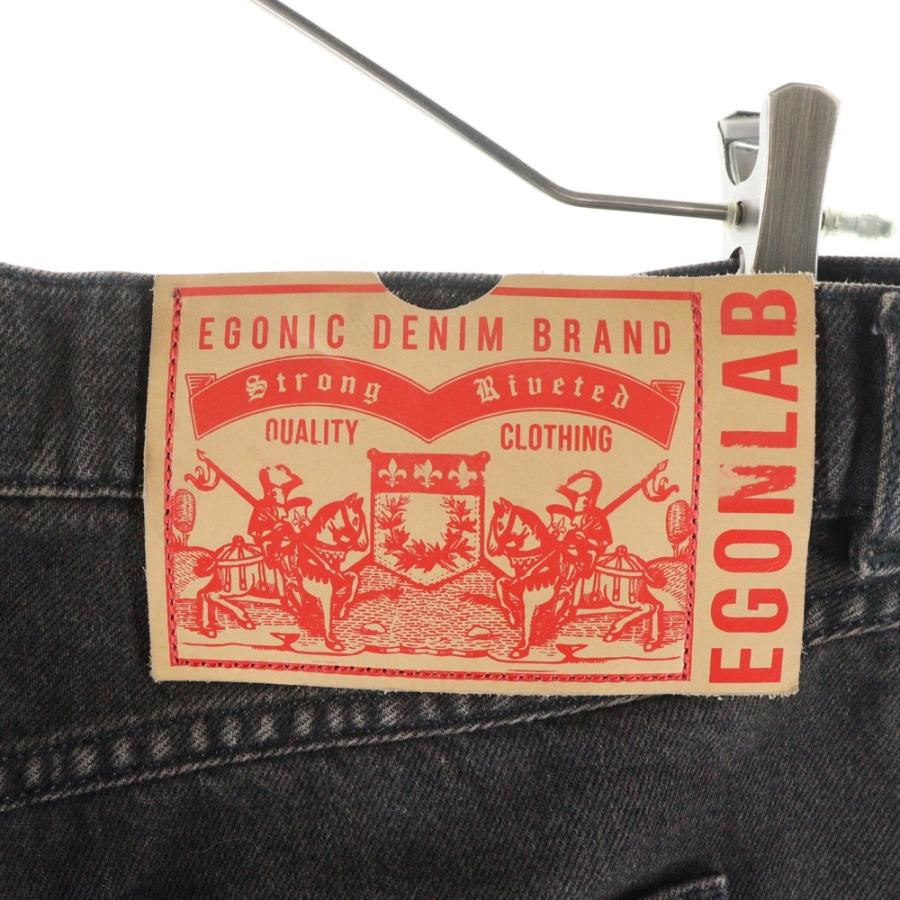 Egon Lab. エゴンラボ 24AW ブリーチデザイン加工 バギーデニムパンツ