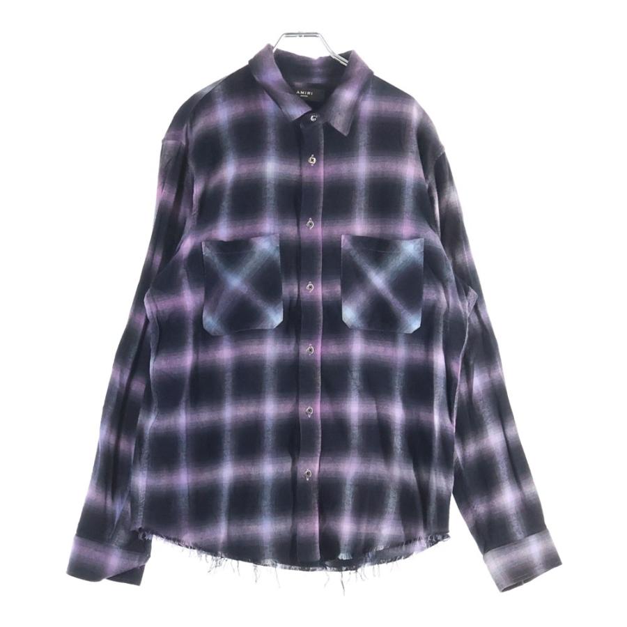 AMIRI（アミリ） カットオフ ダメージ加工 レーヨン チェック
