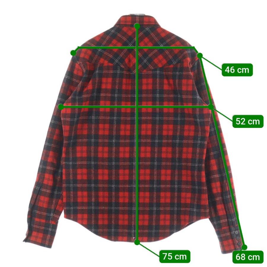 SAINT LAURENT PARIS サンローランパリ 13AW ウールフランネルチェック