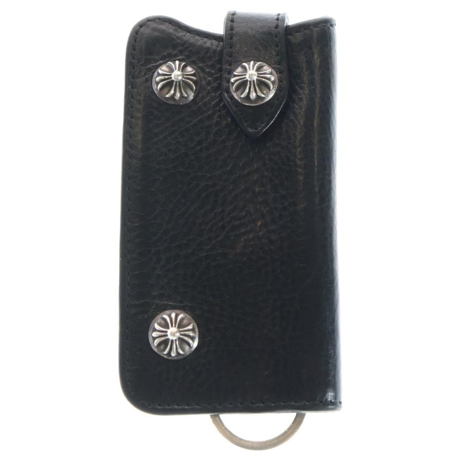 CHROME HEARTS（クロムハーツ） KEY CASE クロスボールボタン レザー