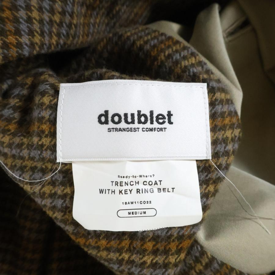 doublet（ダブレット） 18AW TRENCH COAT WITH KEY RING BELT