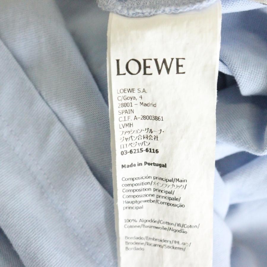 LOEWE（ロエベ） アナグラム刺繍 半袖Tシャツ カットソー ブルー
