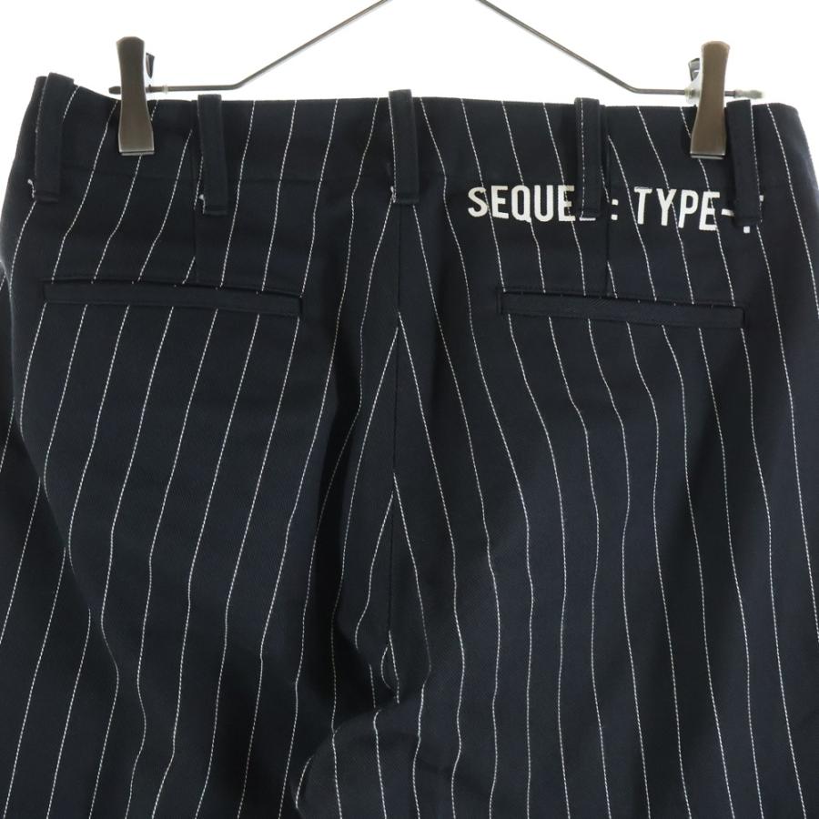 SEQUEL シークエル TYPE‐F ストライプ柄 ワークパンツ チノ トラウザー